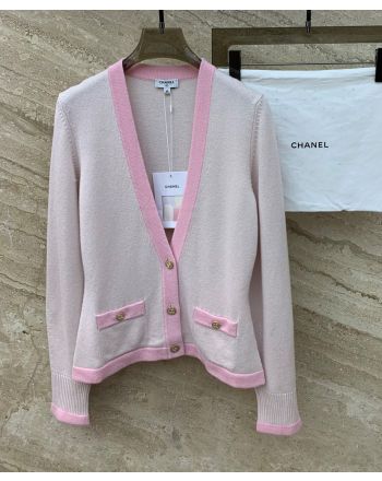 Chanel Women's Knit Cardigan Pink