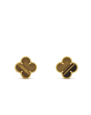 Van Cleef & Arpels Women's Vintage Alhambra Earrings Black